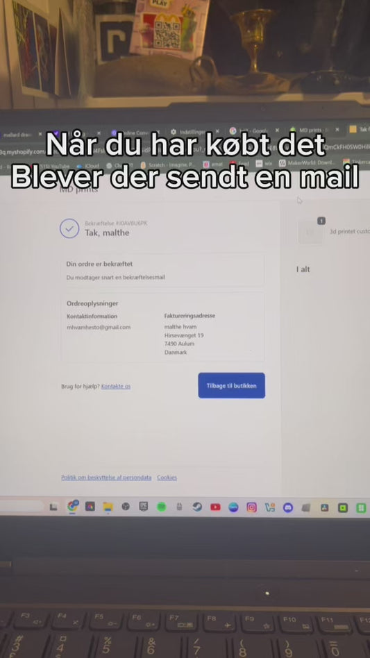 3d printet custom billede